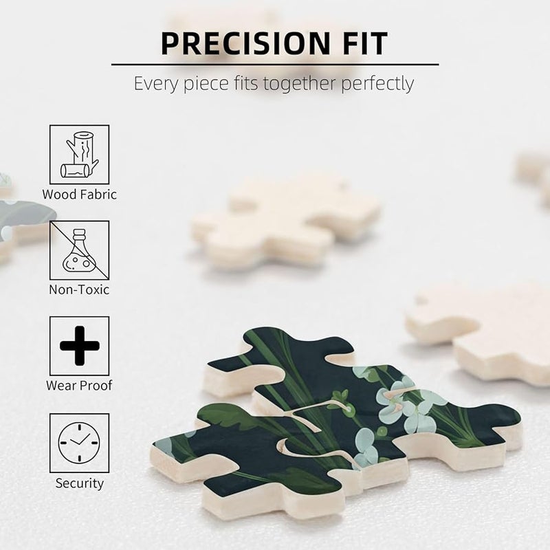 Phayah White Flowers 1000 Piece Jigsaw Puzzle For Adults Home Decor 29 5 X 19 7 Inches - Image 4